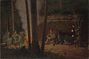 ヨークタウンの前（キャンバスに油彩） 作： Winslow Homer