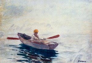 In a Boat」（水彩、鉛筆、ペン、紙 作： Winslow Homer