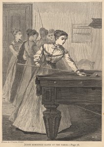 ジェシーはテーブルに一人残った 作： Winslow Homer