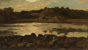 1869年、マサチューセッツ州マンチェスターのロブスター・コーブ。 作： Winslow Homer