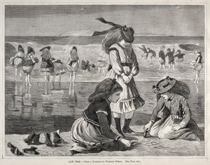 干潮、1870年。 作： Winslow Homer