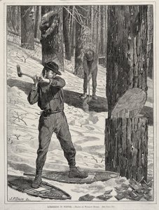 1871年冬の製材業。