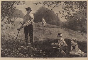 1872年に出版された「Making Hay」。