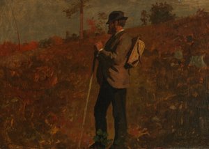 ナップザックを持つ男 作： Winslow Homer