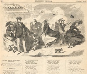 3月の風、ハーパーより 作： Winslow Homer