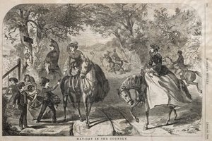 国のメーデー、1859年。 作： Winslow Homer