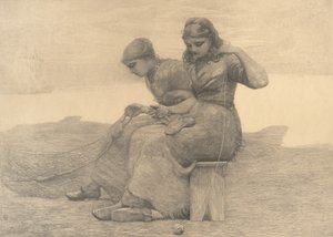 涙を直す、1888年。 作： Winslow Homer