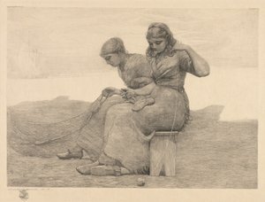 涙の修復、1888年。 作： Winslow Homer