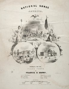 アメリカの国民的歌 - 楽譜 カバー 作： Winslow Homer