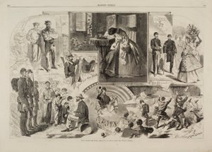 戦争からのニュース（1862年6月14日付『ハーパーズ・ウィークリー』誌より 作： Winslow Homer