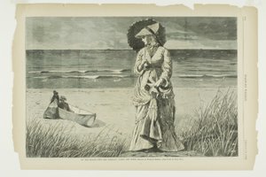 オン・ザ・ビーチ-2人は仲間、3人は誰もいない 作： Winslow Homer