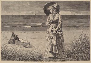 オン・ザ・ビーチ-二人は会社、三人は誰もいない」1872年発行。