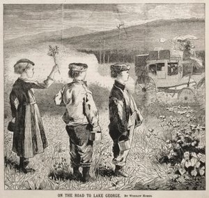 ジョージ湖への道、1869年。