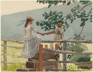 オン・ザ・スタイル 作： Winslow Homer