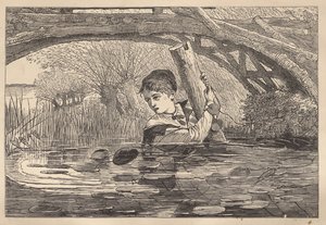 「オリン、急いでくれ、もう持ちこたえられない」 作： Winslow Homer