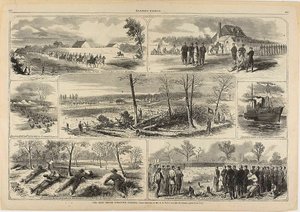 バージニア州ヨークタウン前の我が軍 作： Winslow Homer