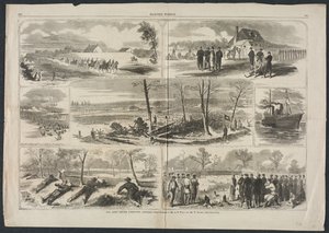 1862年、バージニア州ヨークタウンの前の陸軍。