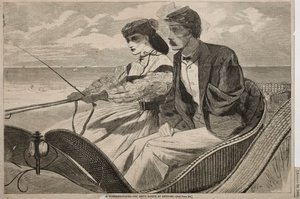 私たちの水飲み場-1865年ニューポートの空の袖。 作： Winslow Homer