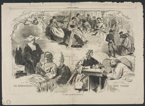 私たちの女性と戦争、1862年。 作： Winslow Homer