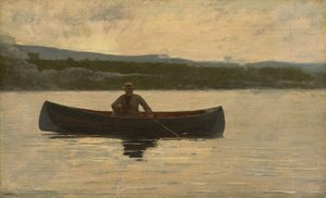 1875年代に魚を弾く 作： Winslow Homer