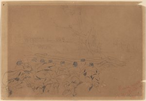 ヨークタウンの反乱軍工作所 作： Winslow Homer
