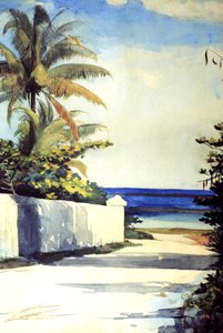 ナッソーの道路、1898〜99年 作： Winslow Homer