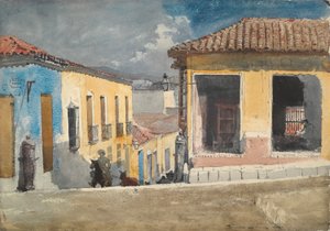 サンティアゴ デ クーバ: ストリート シーン 作： Winslow Homer