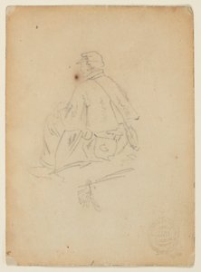 座っている兵士 作： Winslow Homer