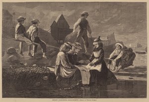 シーソー-マサチューセッツ州グロスター、1874年発行。 作： Winslow Homer