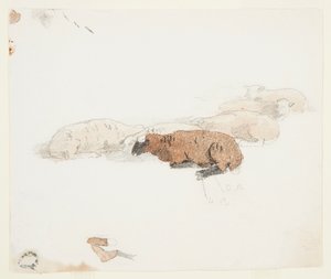羊の休息 作： Winslow Homer
