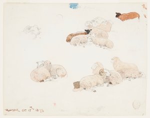 羊の休息 作： Winslow Homer