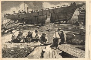 ハーパーの造船、グロスター港 作： Winslow Homer