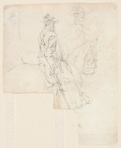 騎馬将校の側面図 作： Winslow Homer