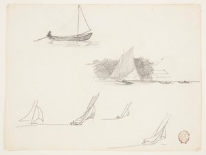 帆船の六つの研究 作： Winslow Homer
