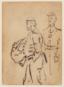 兵士のスケッチ 作： Winslow Homer