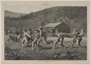 スナップ・ザ・ホイップ、1873年。 作： Winslow Homer