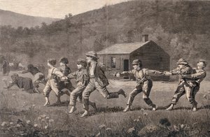 「スナップ・ザ・ウィップ」、1873年9月20日 作： Winslow Homer