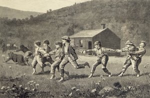 鞭を鳴らす（木版画） 作： Winslow Homer