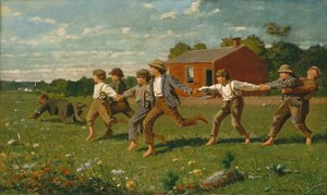 ホイップを鳴らす、1872年。 作： Winslow Homer