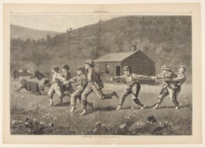 ホイップをスナップ、ハーパーズウィークリー、1873年9月20日、245〜25ページ 作： Winslow Homer
