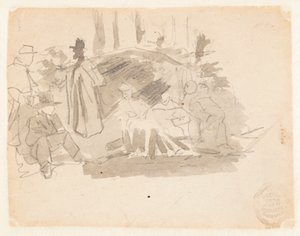 兵士のキャンプ 作： Winslow Homer