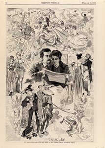 聖バレンタインデー--万国共通の昔話（『ハーパーズ・ウィークリー』1868年2月22日号より