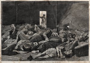駅舎の下宿人、1874年。