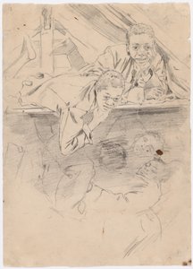 「アーミーブーツ」の習作 [裏面] 作： Winslow Homer