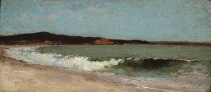 マサチューセッツ州マンチェスターのイーグルヘッドの研究、1869年頃（木の油） 作： Winslow Homer