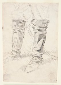 騎兵将校のブーツの研究 作： Winslow Homer