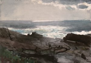 陽光と影、プラウト・ネック 作： Winslow Homer
