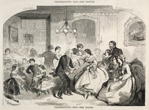 感謝祭-ダンス、1858年。