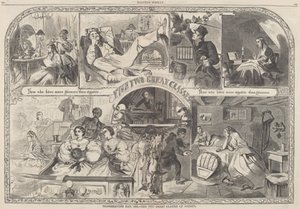 1860年の感謝祭-『社会の二大階級』（1860年刊）。 作： Winslow Homer