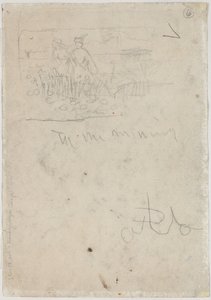 キャンプでの感謝祭 [裏面], n.d. 作： Winslow Homer